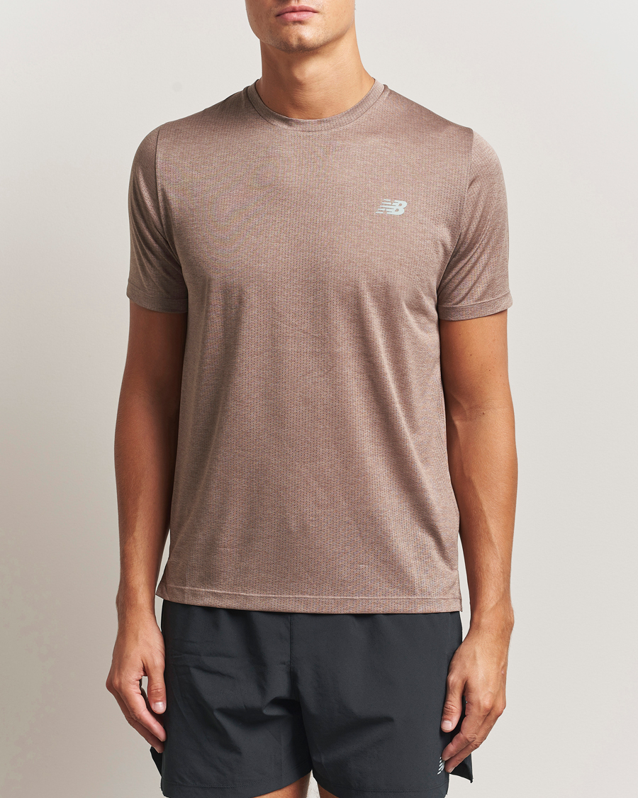 Men | T-Shirts | New Balance Running | Athletics Short Sleeve T-Shirt Earth Shadow Heather