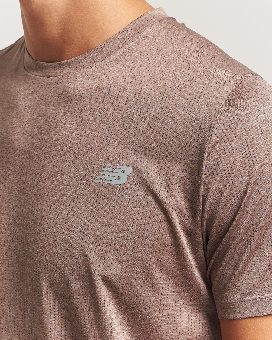 Men | T-Shirts | New Balance Running | Athletics Short Sleeve T-Shirt Earth Shadow Heather