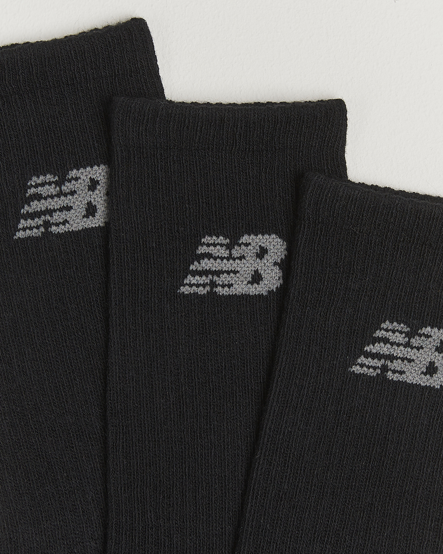 Men | Underwear & Socks | New Balance Running | 3-Pack Performance Cotton Socks Black