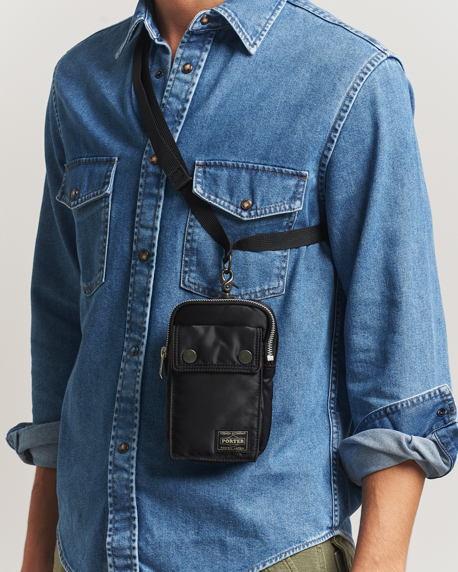 Porter-Yoshida & Co. Tanker Mobile Pouch Black at CareOfCarl.com