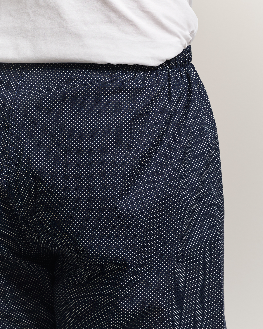 Men | Pyjamas & Robes | Derek Rose | Printed Cotton Pyjama Set Navy