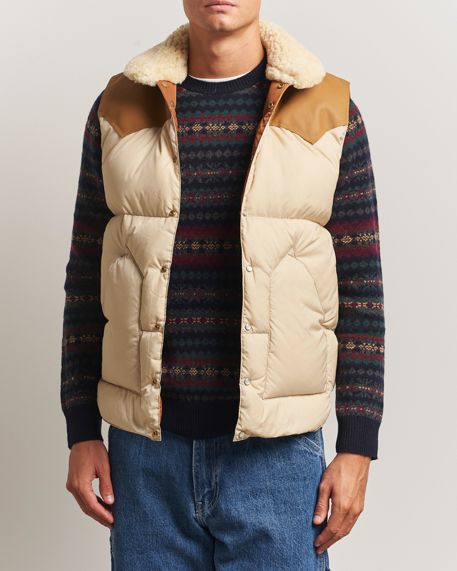 Men | Gilets | Rocky Mountain Featherbed | Christy Vest Light Beige