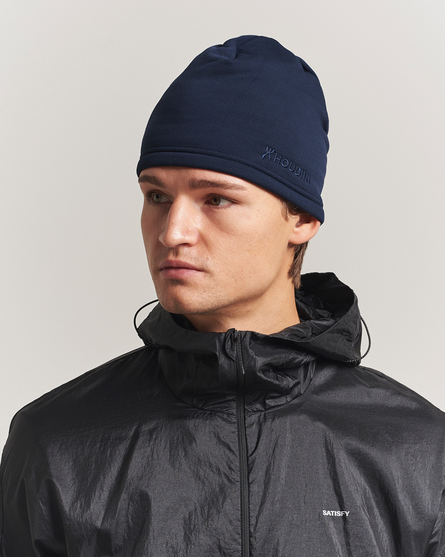 Men | Beanies | Houdini | Power Fleece Top Hat Blue Illusion