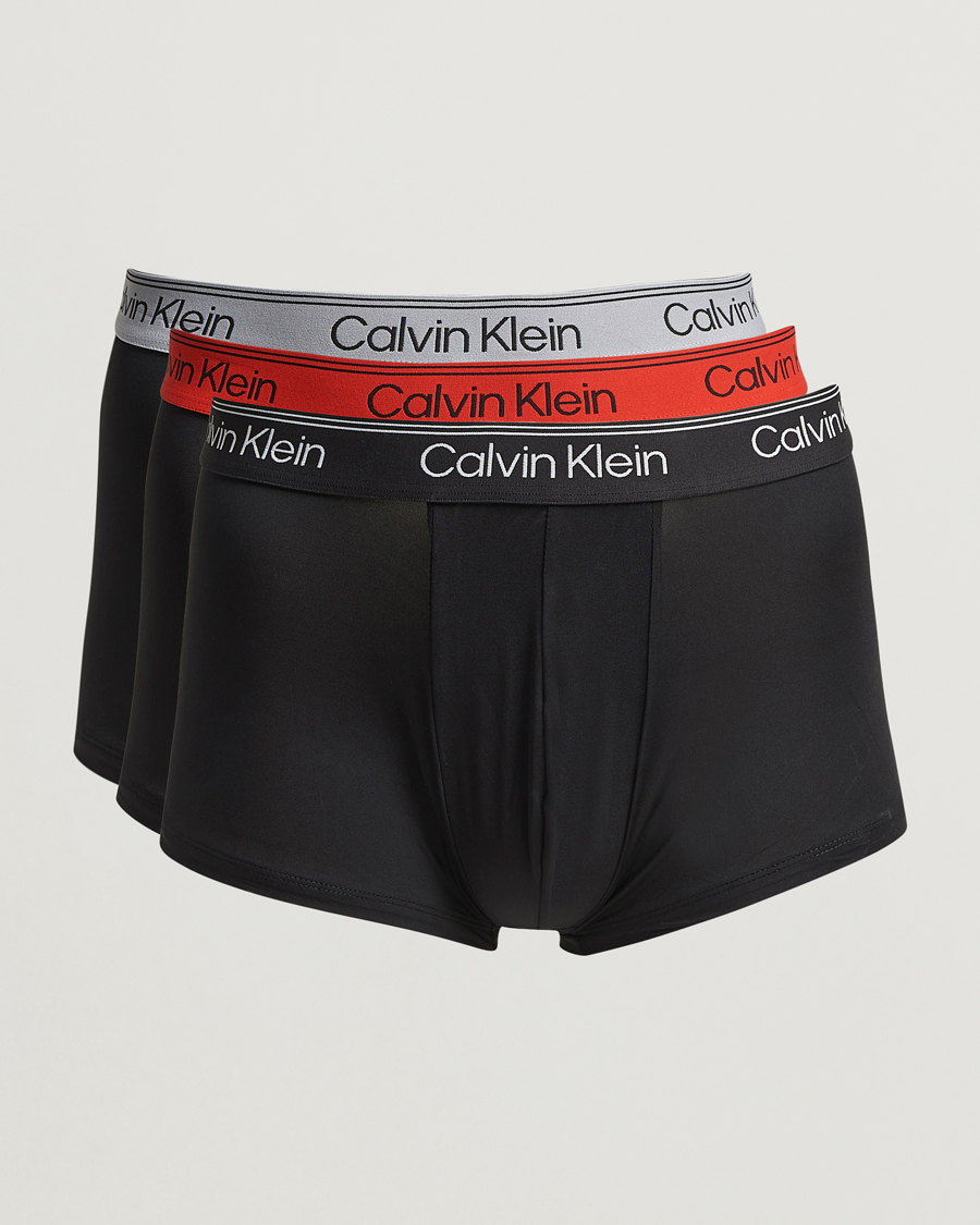 Men | Underwear & Socks | Calvin Klein | 3-Pack Micro Stretch Trunk Black