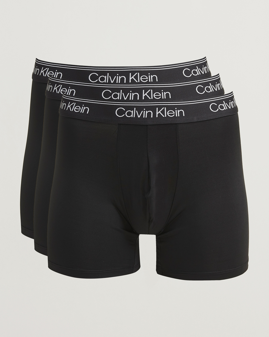 Men | Underwear & Socks | Calvin Klein | 3-Pack Micro Stretch Trunk Black