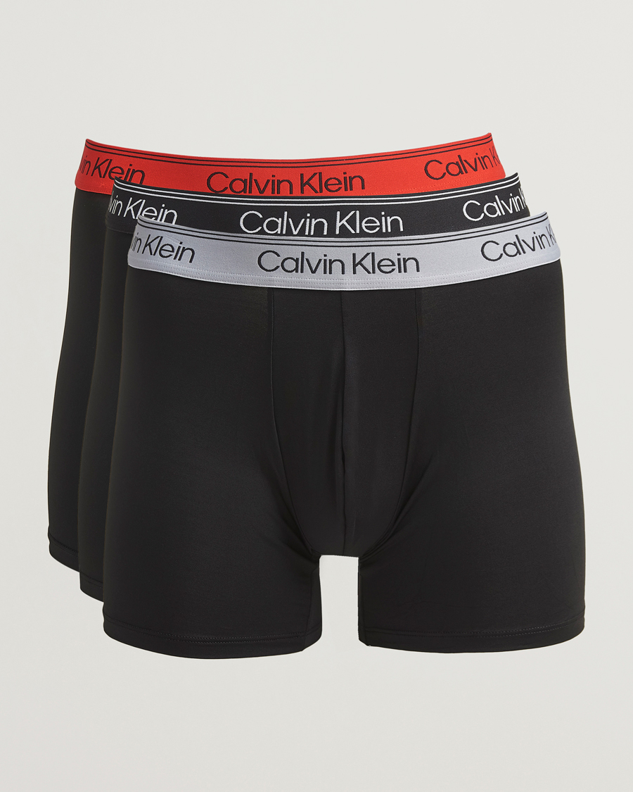 Men | Underwear & Socks | Calvin Klein | 3-Pack Micro Stretch Boxer Brief Black