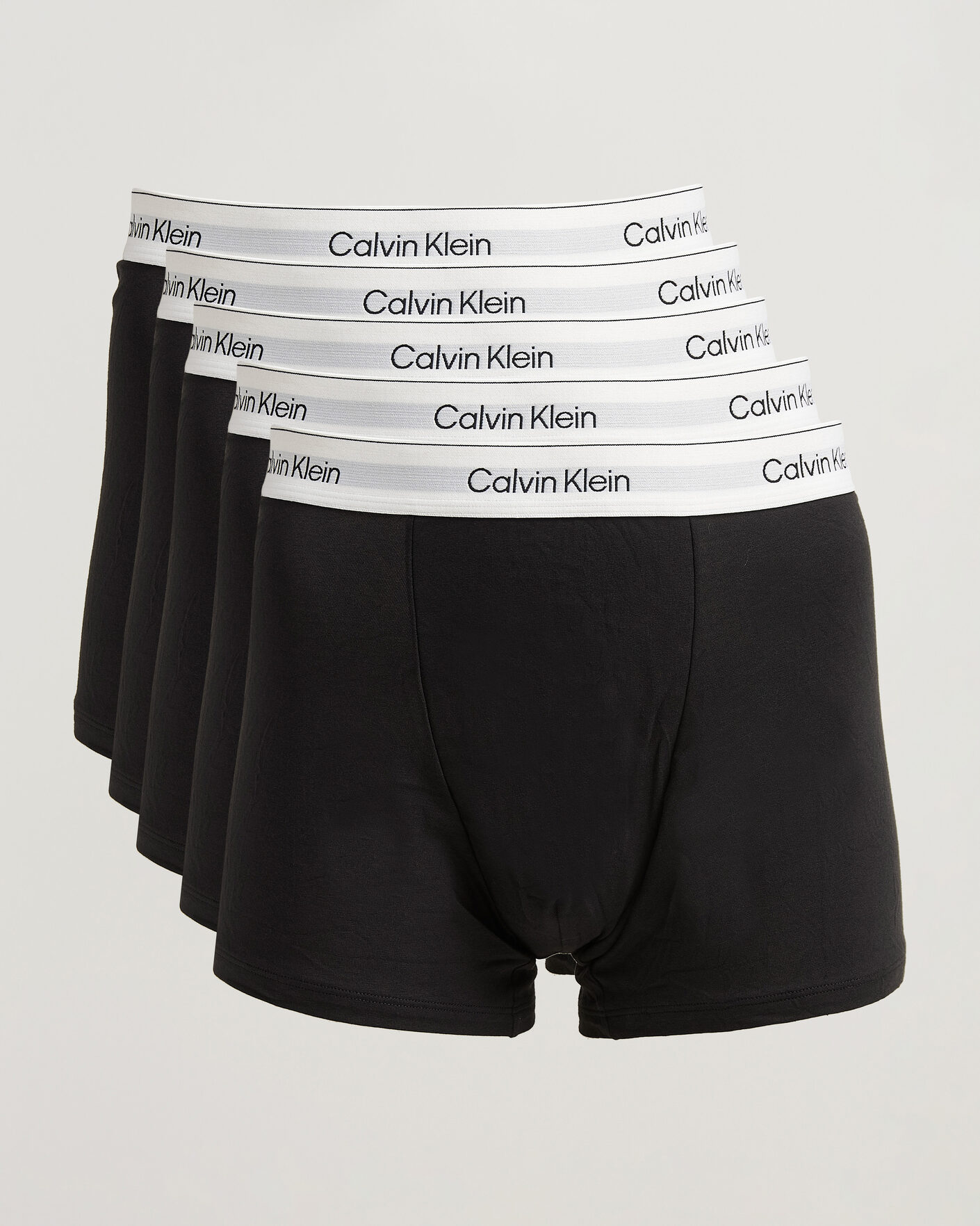 Men | Underwear & Socks | Calvin Klein | 5-Pack Icon Cotton Stretch Relaxed Trunk Black