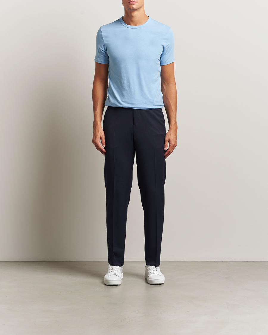 Men | T-Shirts | Calvin Klein | 3-Pack Cotton Stretch Crew Neck T-Shirt Black/Green/Blue