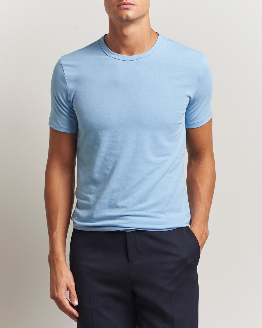 Men | T-Shirts | Calvin Klein | 3-Pack Cotton Stretch Crew Neck T-Shirt Black/Green/Blue