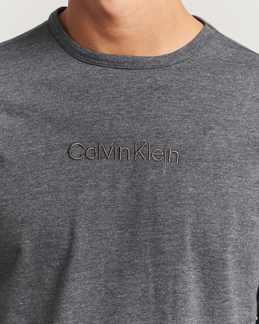 Men | Pyjamas & Robes | Calvin Klein | Flannel Pyjama Set Charcoal
