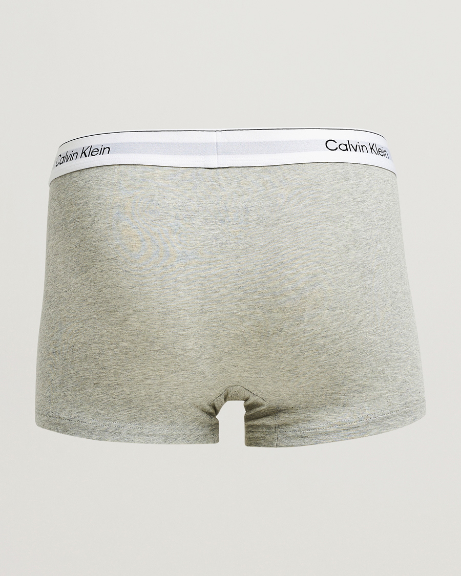 Men | Underwear & Socks | Calvin Klein | 3-Pack Icon Cotton Stretch Trunk Grey/Black/White