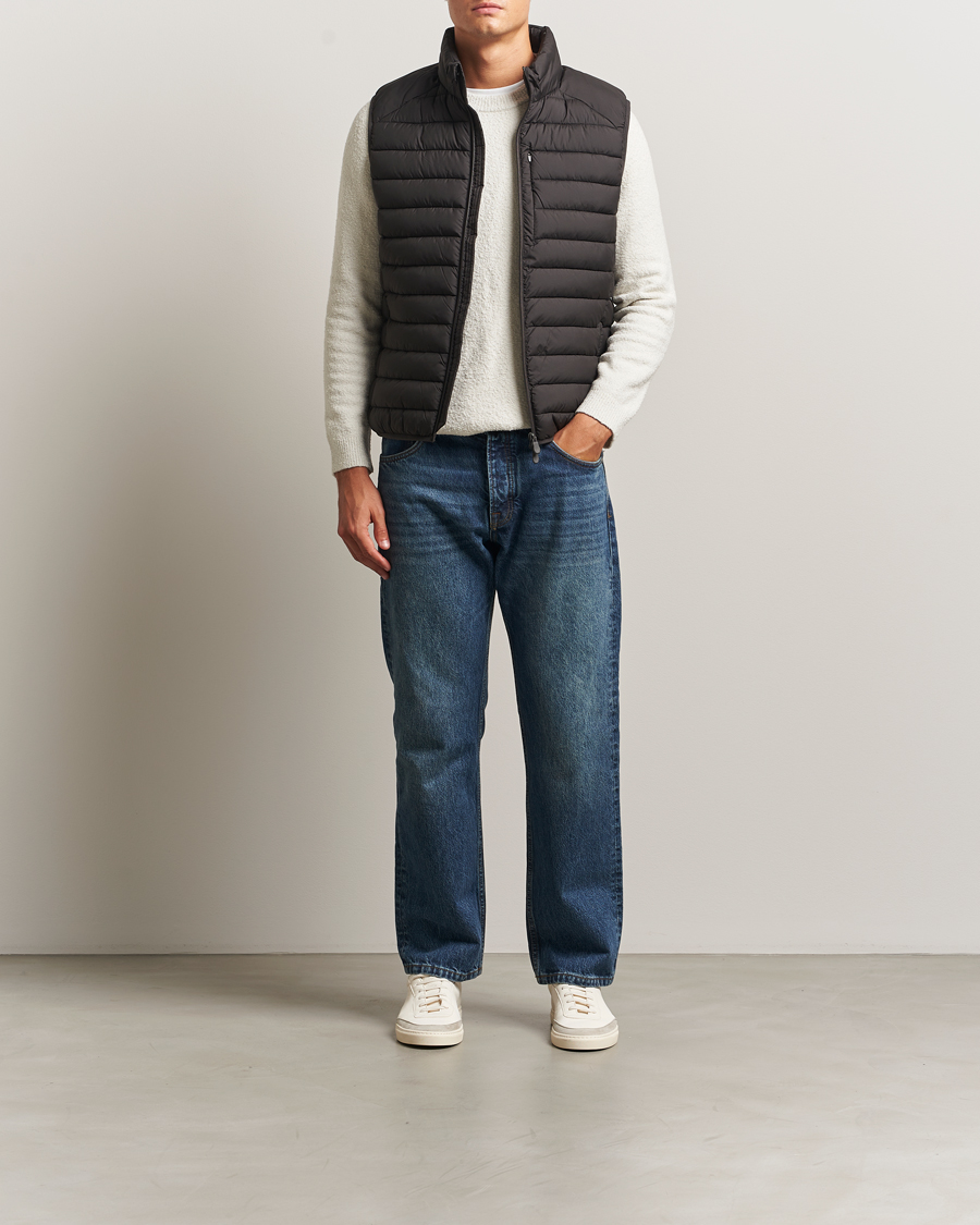 Men | Gilets | Save The Duck | Rhus Matt Lightweight Vest Brown Black
