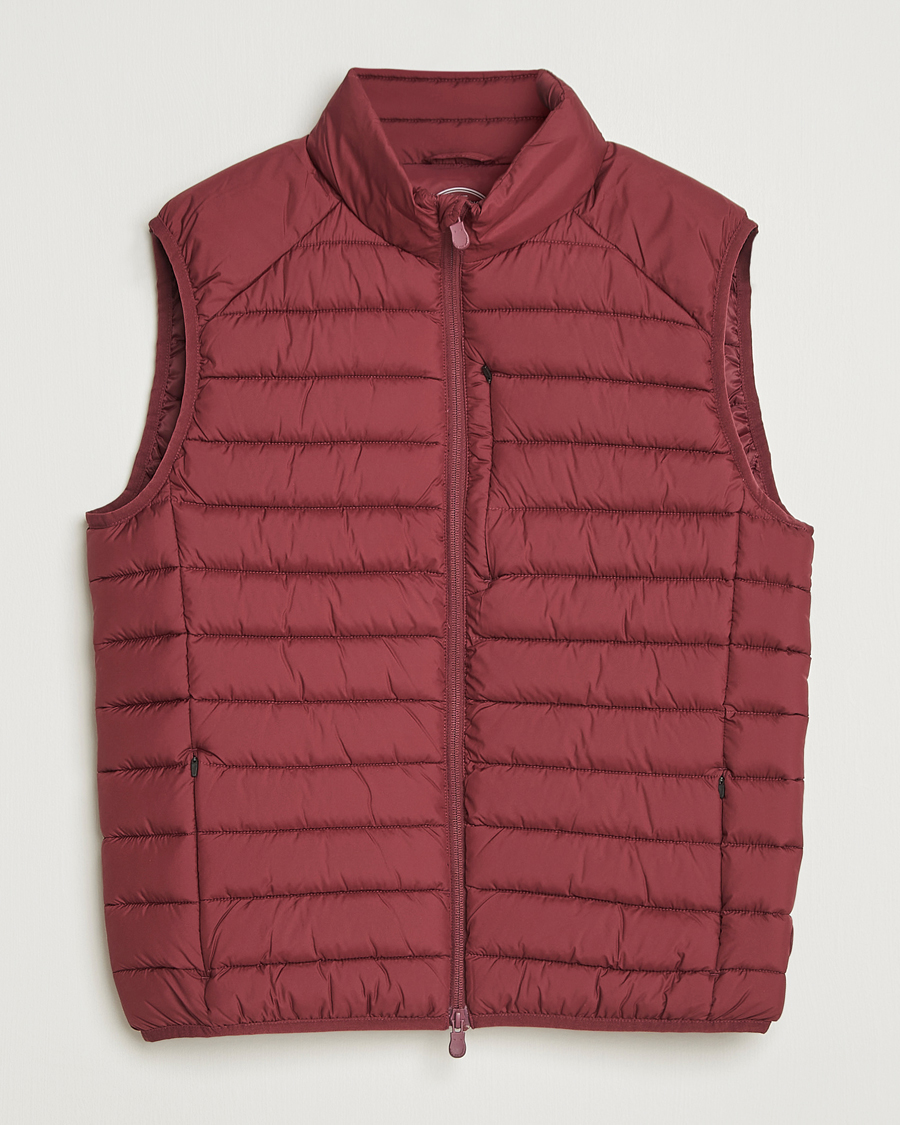 Men | Gilets | Save The Duck | Rhus Matt Lightweight Vest Wine Red