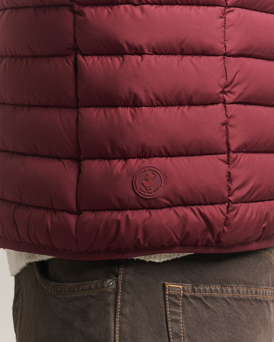 Men | Gilets | Save The Duck | Rhus Matt Lightweight Vest Wine Red