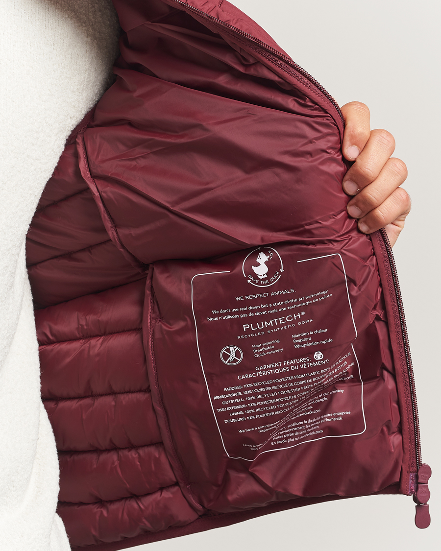Men | Gilets | Save The Duck | Rhus Matt Lightweight Vest Wine Red