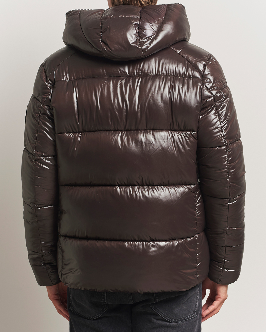 Men | Coats & Jackets | Save The Duck | Edgard Padded Puffer Brown Black