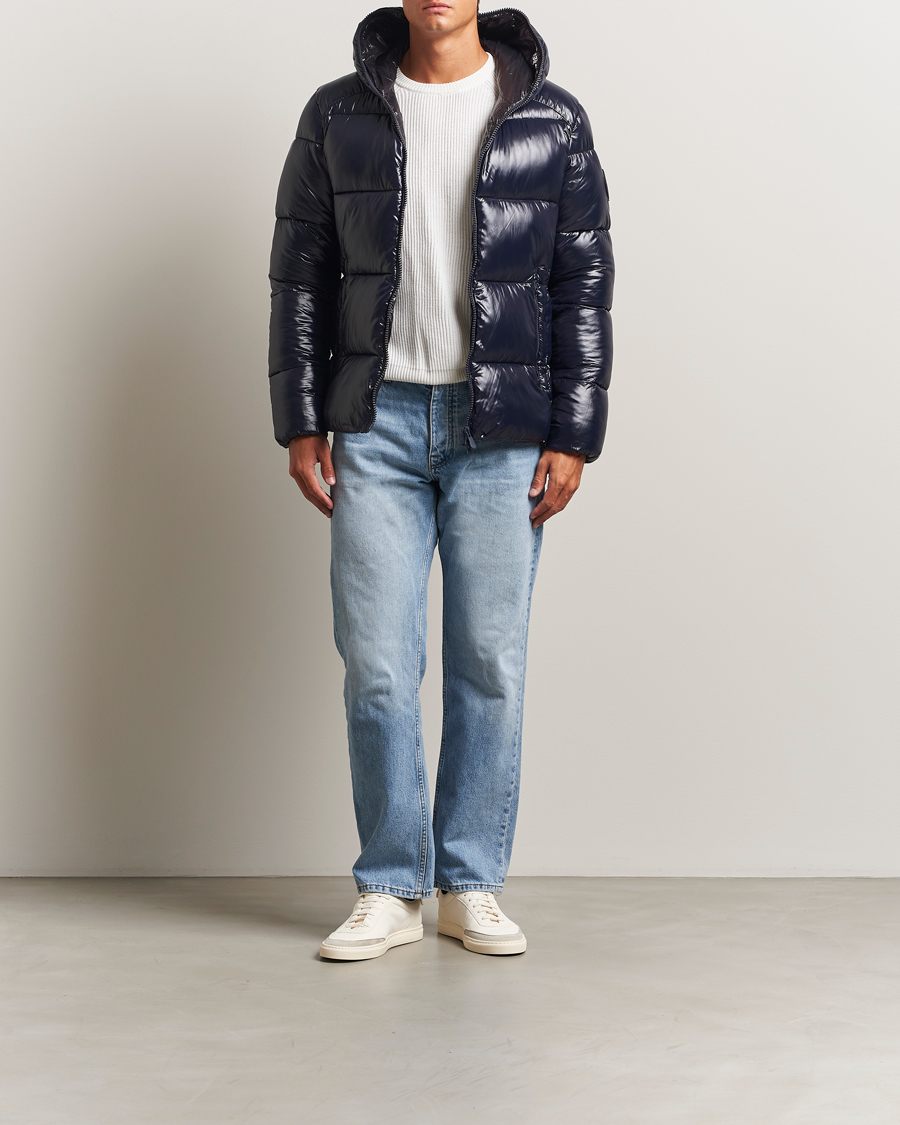 Men | Coats & Jackets | Save The Duck | Edgard Padded Puffer Blue Black