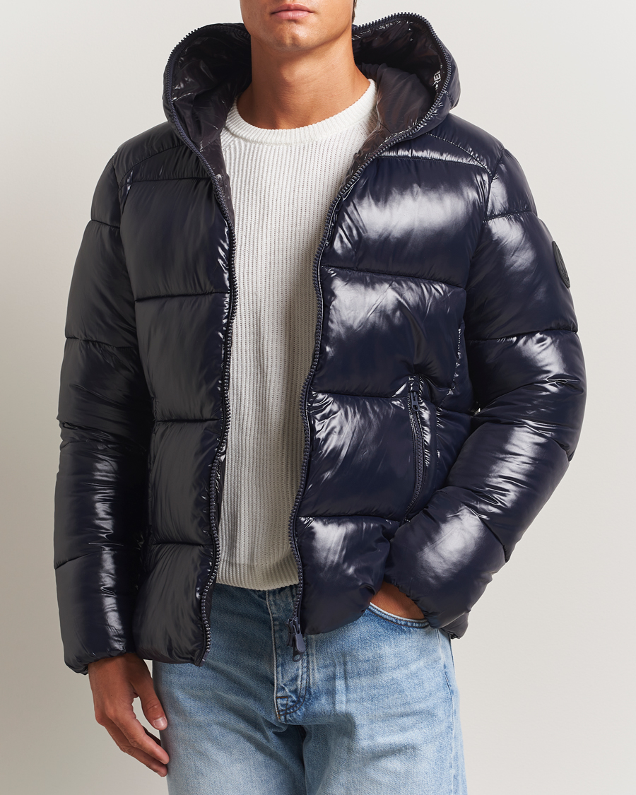 Men | Coats & Jackets | Save The Duck | Edgard Padded Puffer Blue Black