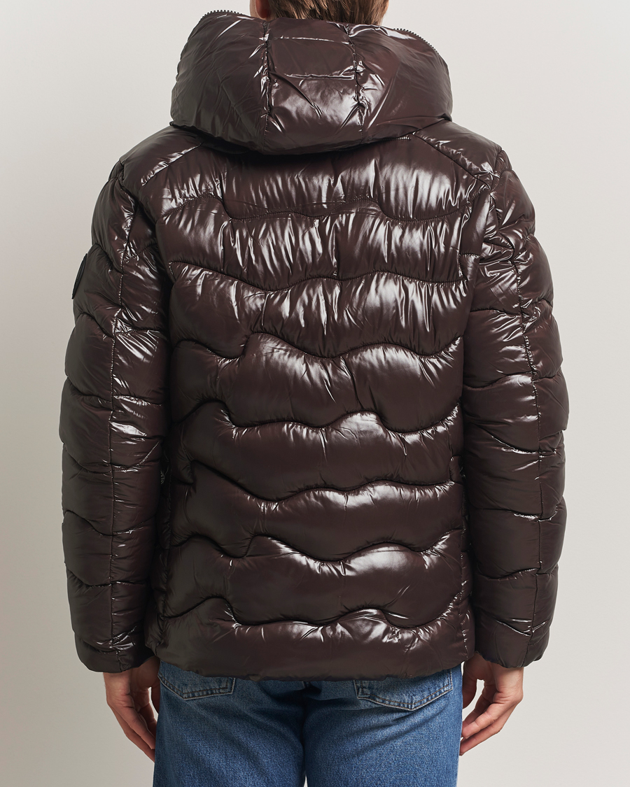 Men | Coats & Jackets | Save The Duck | Chet Padded Puffer Brown Black