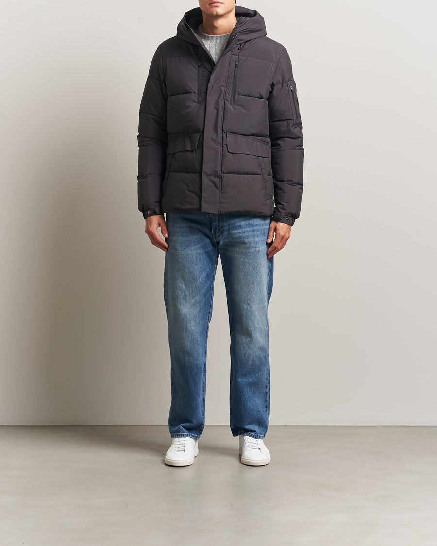 Men | Coats & Jackets | Save The Duck | Alter Short Arctic Parka Brown Black