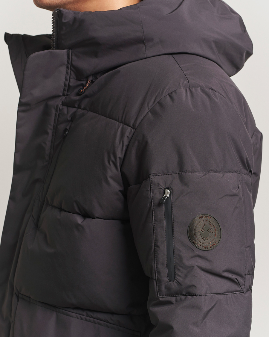 Men | Coats & Jackets | Save The Duck | Alter Short Arctic Parka Brown Black