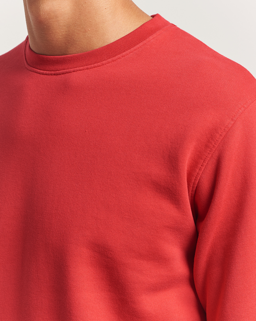 Men | Sweaters & Knitwear | Colorful Standard | Classic Organic Crew Neck Sweat Scarlet Red