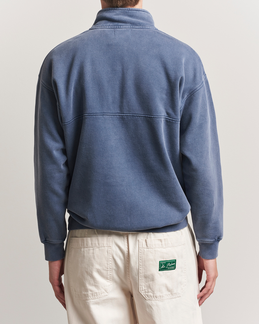 Men | Sweaters & Knitwear | Colorful Standard | Classic Organic Half-Zip Neptune Blue