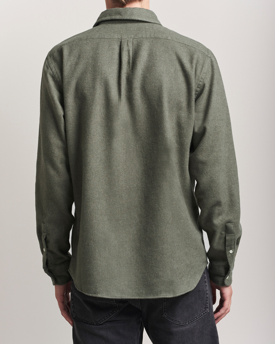 Men | Shirts | Colorful Standard | Organic Flannel Shirt Dusty Olive