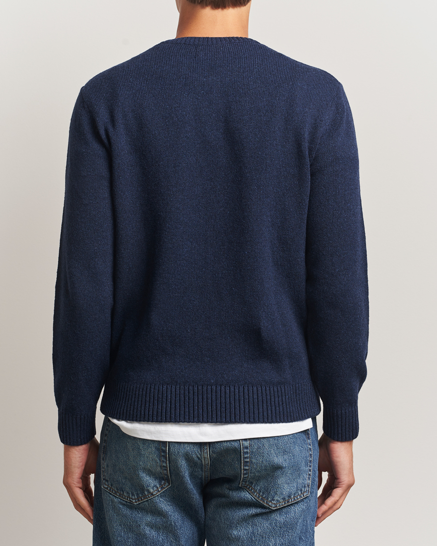 Men | Sweaters & Knitwear | Colorful Standard | Classic Merino Wool Crew Neck Marine Blue