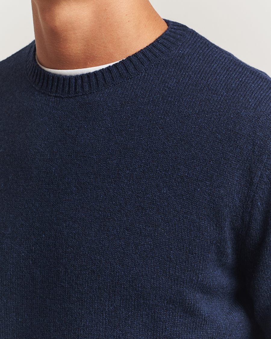 Men | Sweaters & Knitwear | Colorful Standard | Classic Merino Wool Crew Neck Marine Blue