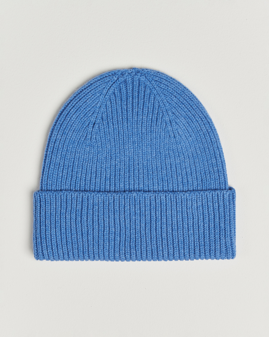 Men | Beanies | Colorful Standard | Merino Wool Beanie Pacific Blue