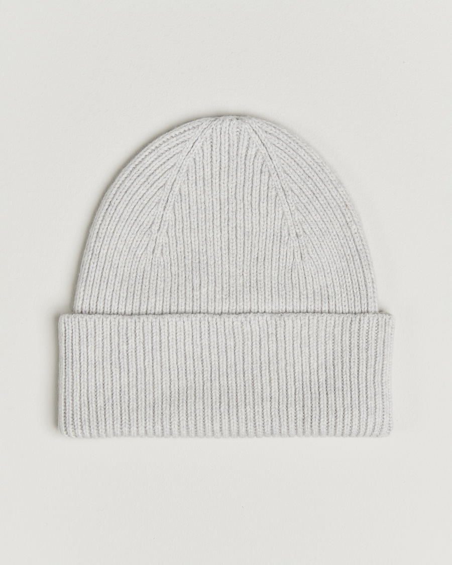 Men | Beanies | Colorful Standard | Merino Wool Beanie Snow Melange