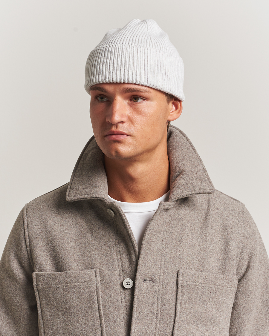 Men | Beanies | Colorful Standard | Merino Wool Beanie Snow Melange