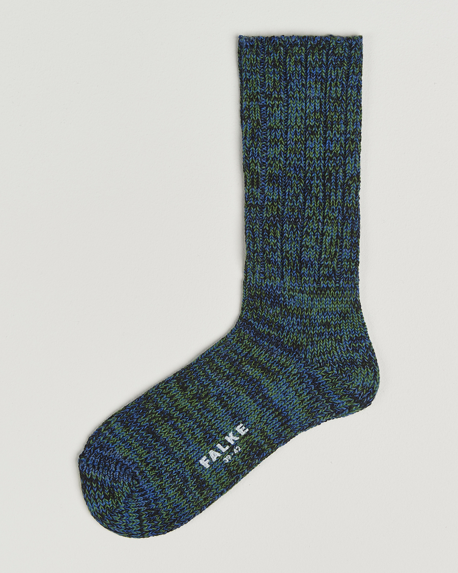 Men | Underwear & Socks | Falke | Brooklyn Cotton Sock Water Blue