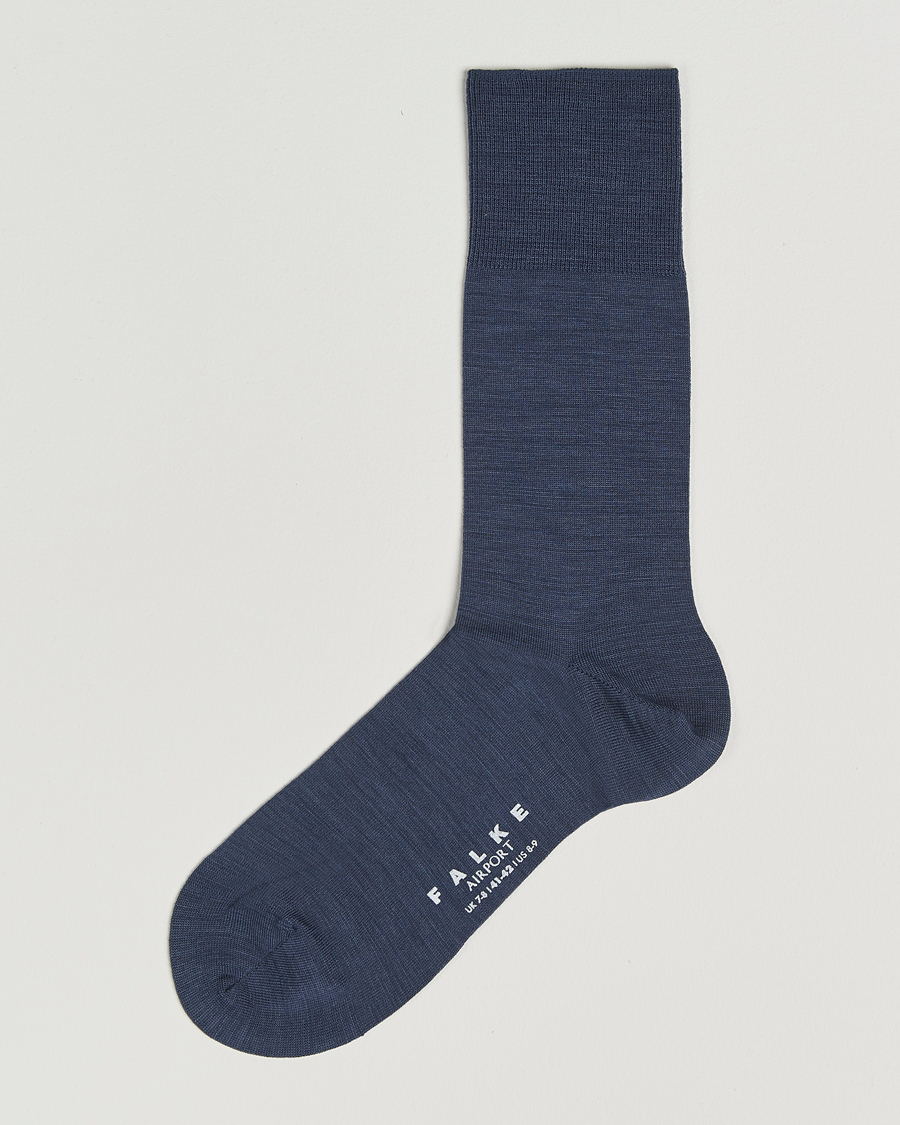 Men | Underwear & Socks | Falke | Airport Socks Blue Ink