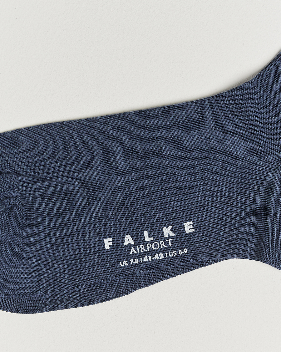 Men | Underwear & Socks | Falke | Airport Socks Blue Ink