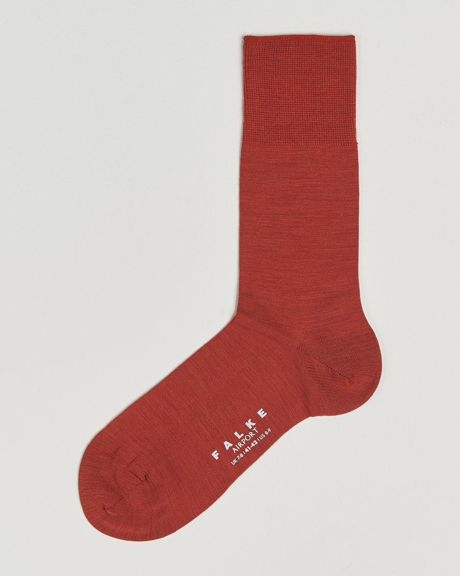 Men | Underwear & Socks | Falke | Airport Socks Brick Red