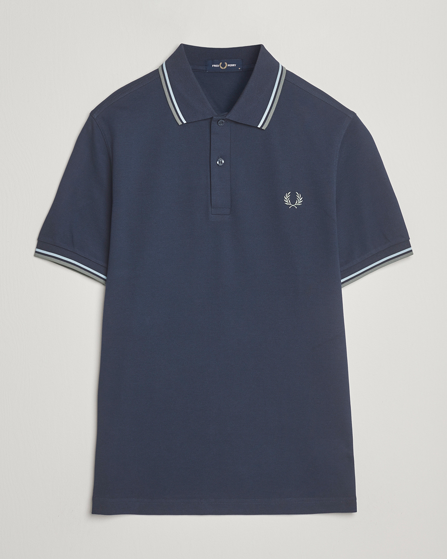 Men | Polo Shirts | Fred Perry | Twin Tipped Shirt Dark Airforce