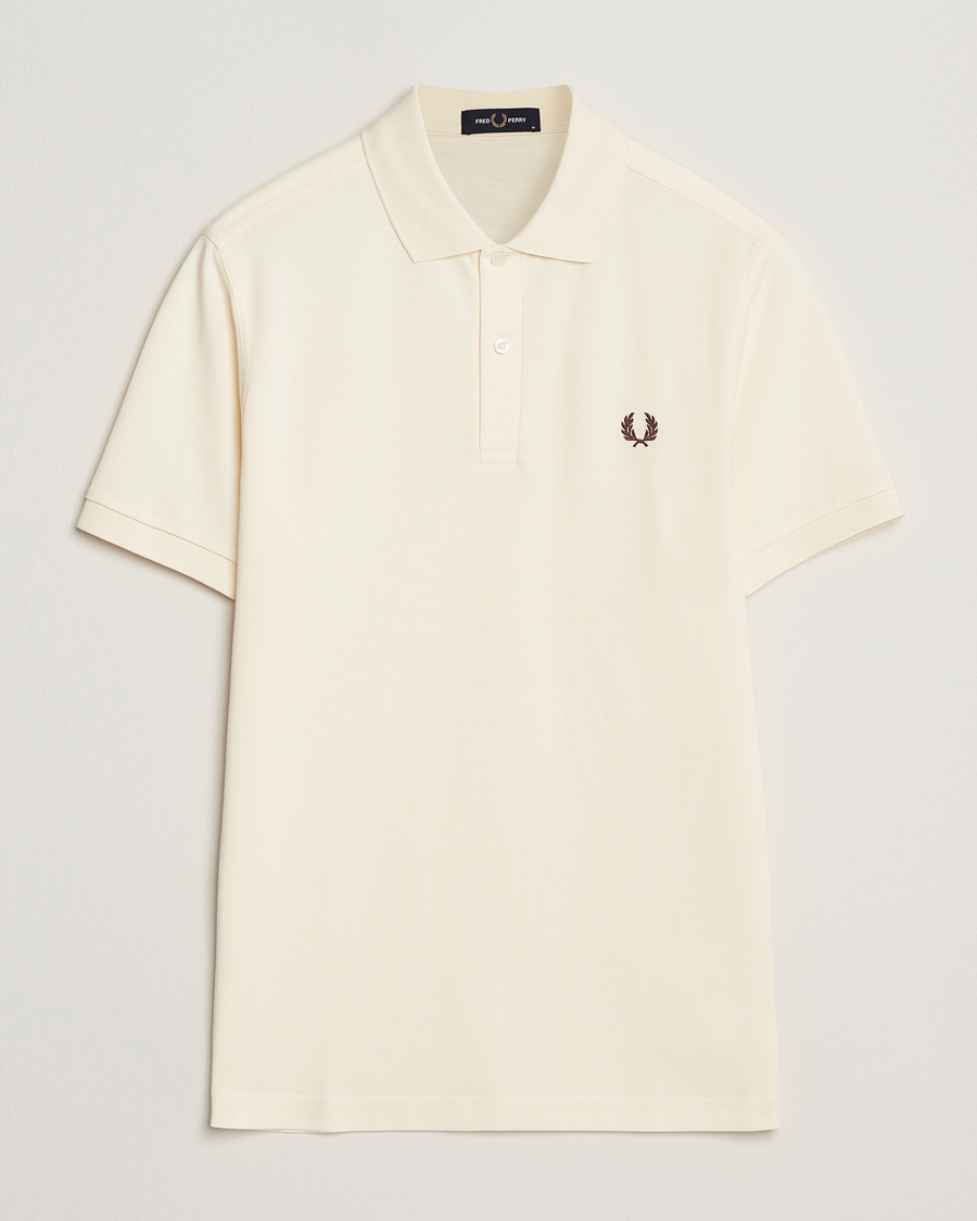 Men | Polo Shirts | Fred Perry | Plain Polo Shirt Ecru