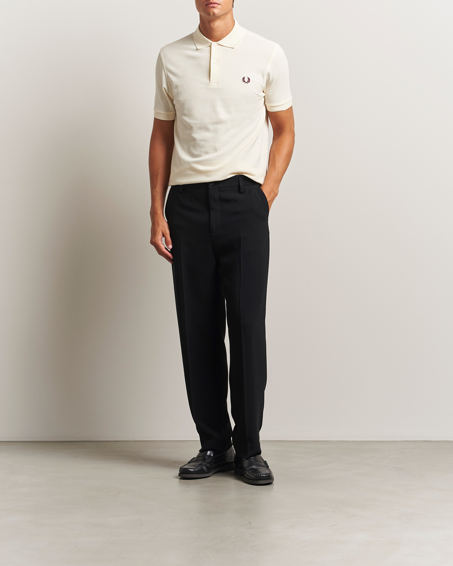 Men | Polo Shirts | Fred Perry | Plain Polo Shirt Ecru