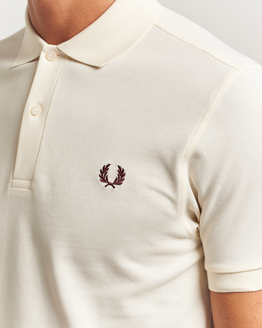 Men | Polo Shirts | Fred Perry | Plain Polo Shirt Ecru