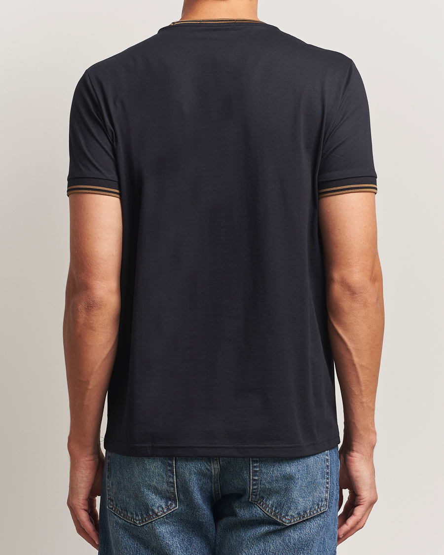 Men | T-Shirts | Fred Perry | Twin Tipped T-Shirt Black