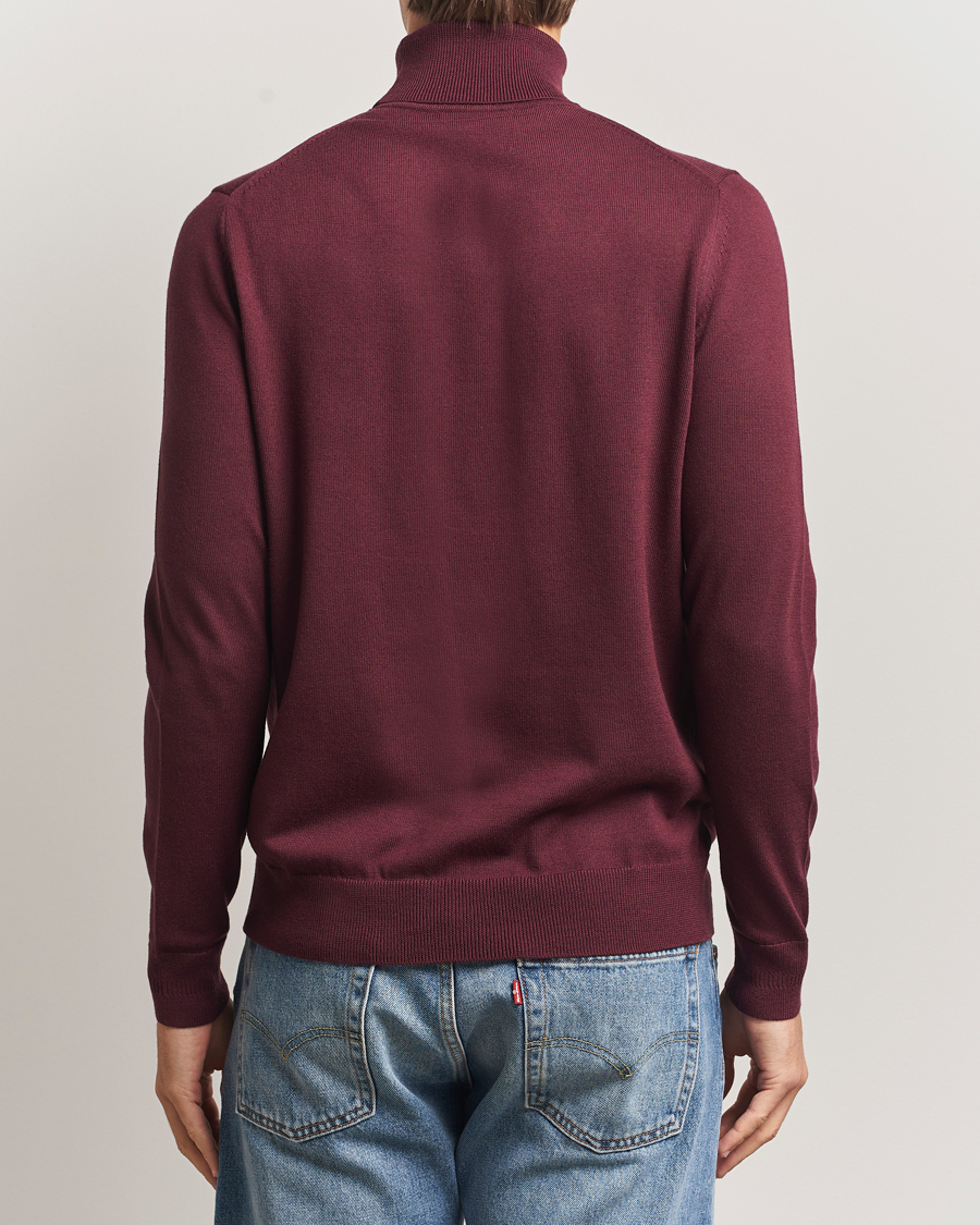 Men | Sweaters & Knitwear | Fred Perry | Classic Rollnock Jumper Oxblood