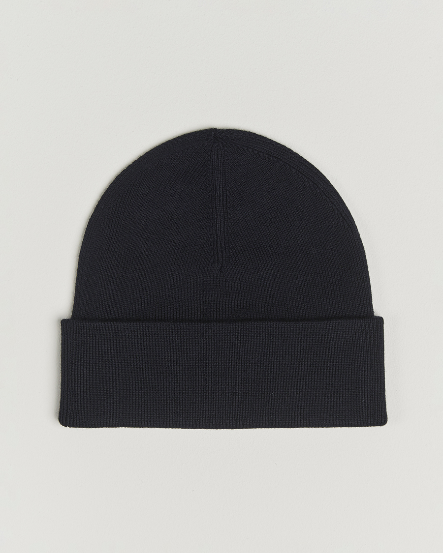 Men | Beanies | Fred Perry | Merino Wool Beanie Navy