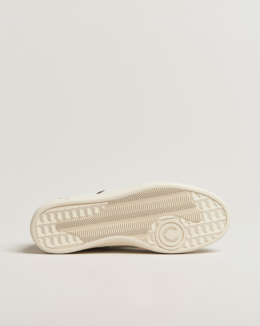 Men | Sneakers | Fred Perry | B4 Leather/Suede Sneaker Snow White