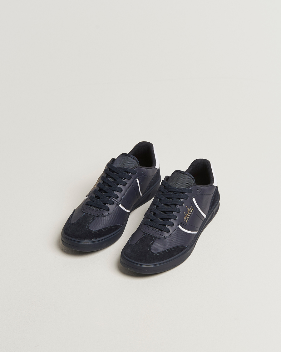 Men | Sneakers | Fred Perry | B4 Leather/Suede Sneaker Navy