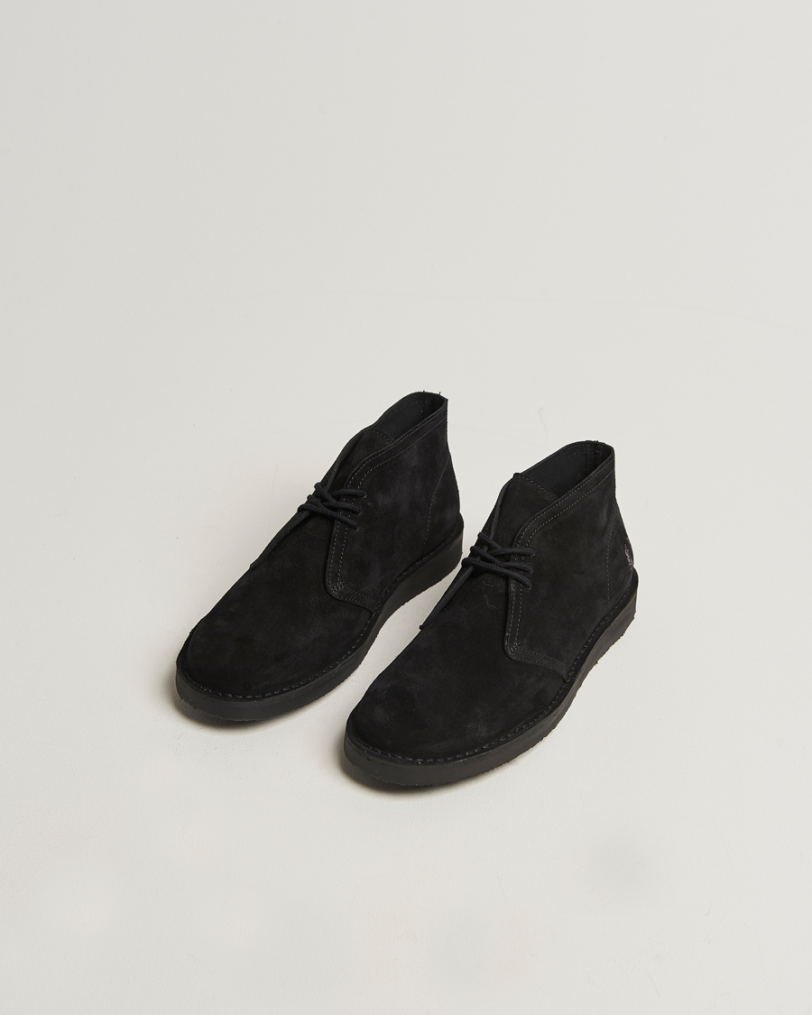 Men | Boots | Fred Perry | Hawley Suede Chukka Boot Black