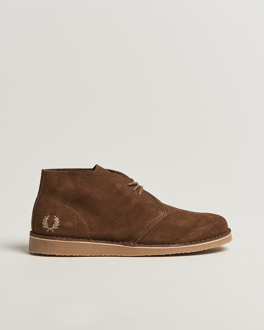 Men | Boots | Fred Perry | Hawley Suede Chukka Boot Marsh Brown