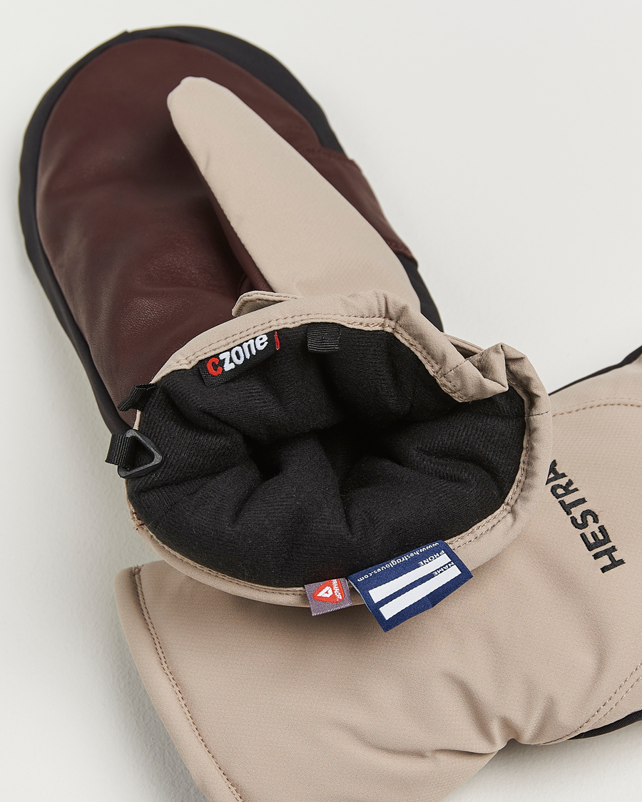 Men | Gloves | Hestra | CZone Mellow Mitt Beige