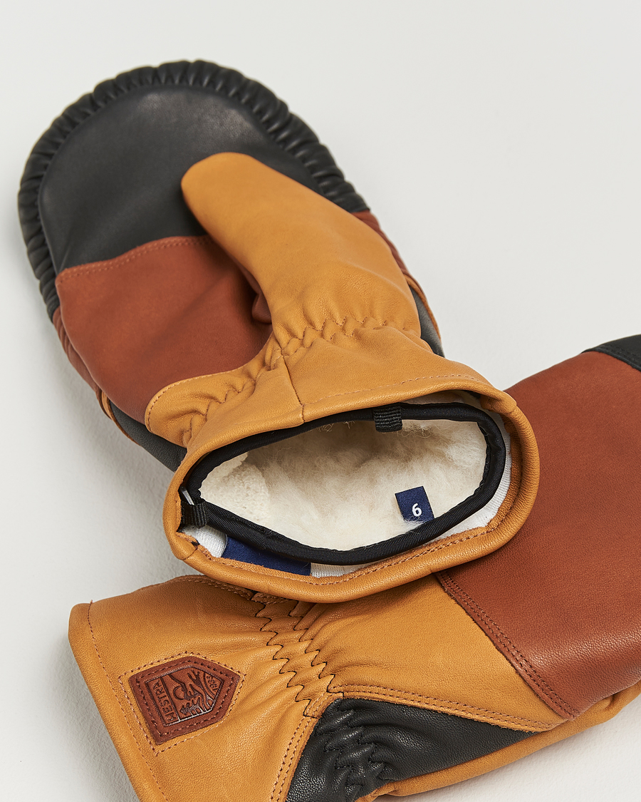 Men | Gloves | Hestra | reMix Mitt Brown/Cork